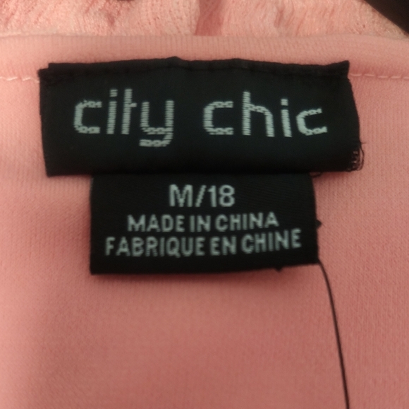 New Peach Ruffle Wrap Dress / Size 2X - Picture 11 of 12